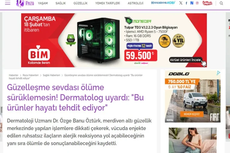 Güzelleşme Sevdası Ölüme Sürüklemesin!