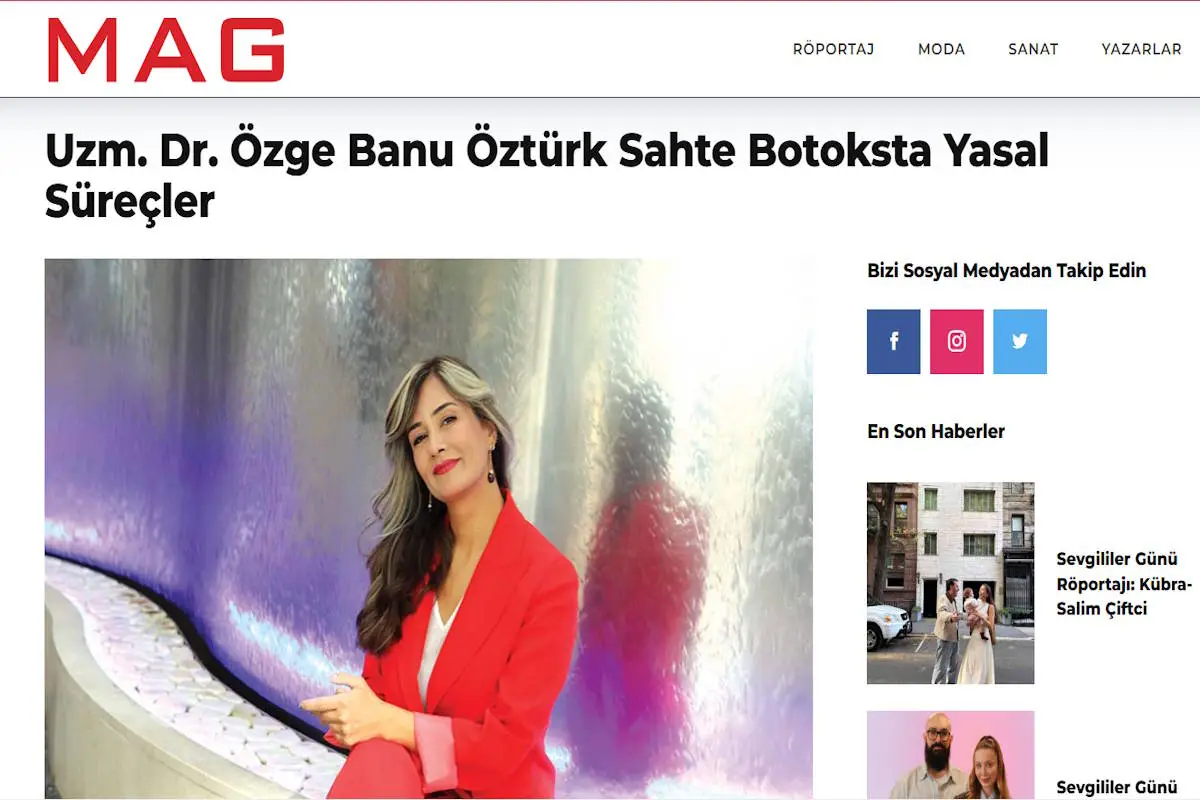Sahte Botoksta Yasal Süreçler