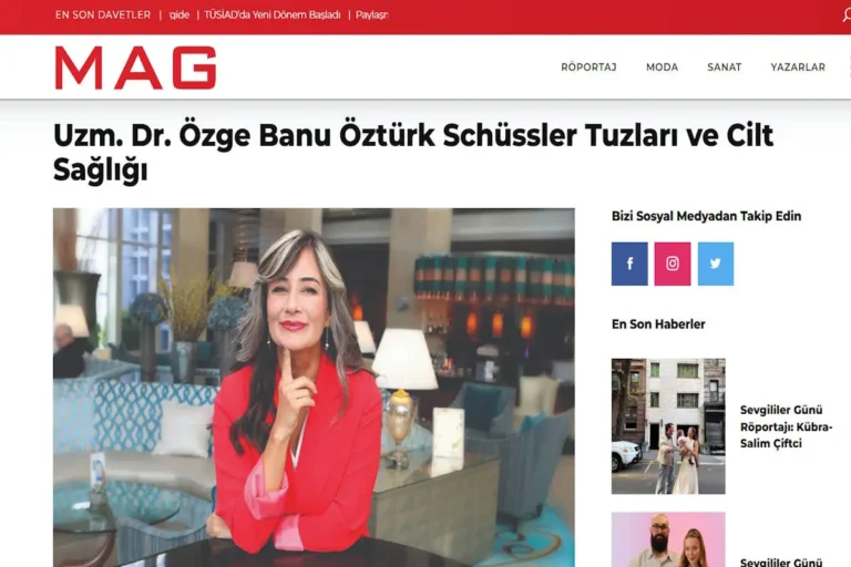 Schüssler Tuzları ve Cilt Sağlığı