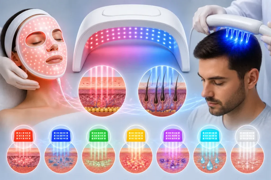 LED Terapi (Işık Bazlı Cilt ve Saç Tedavisi)